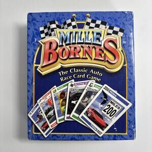 Mille Bornes Card Game with Tray COMPLETE Winning Moves 2003 Auto Race